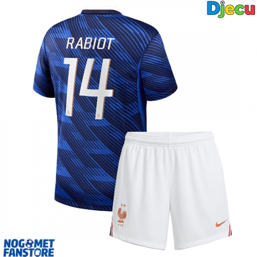 Francuska Adrien Rabiot #14 Domaci Dres za djecu SP 2026 Kratak Rukav (+ Kratke hlače)